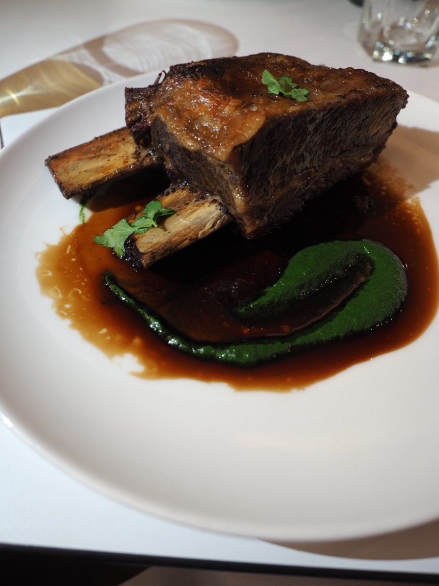 500g slow roasted short rib, cos heart and 